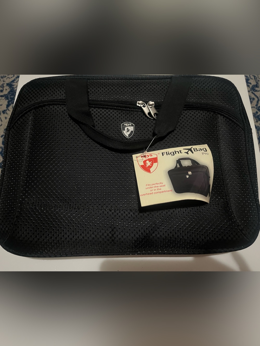 NWT Heys Flight Bag Pro Black Men's Travel Bag